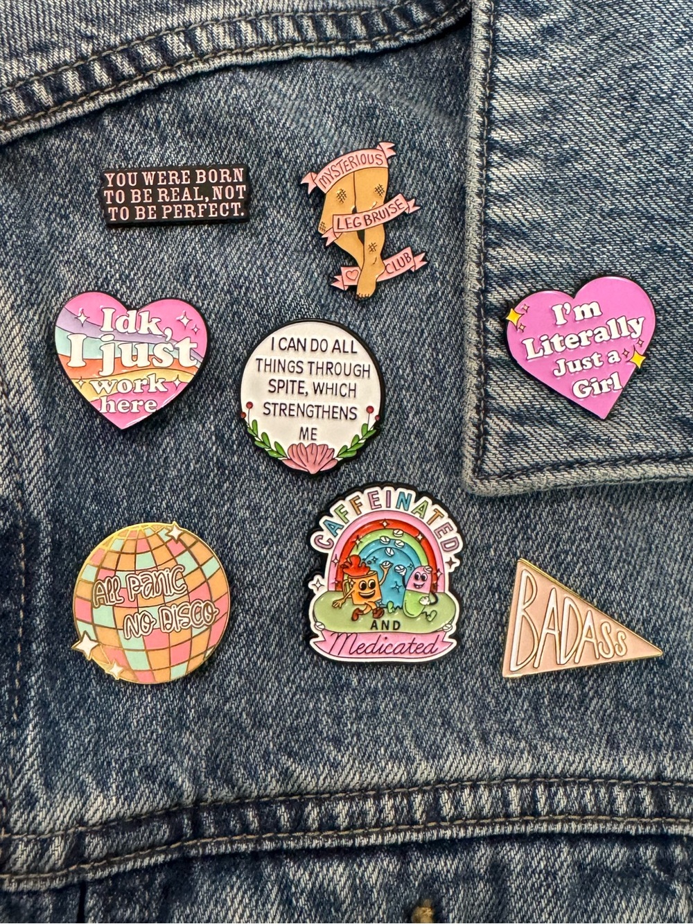 I'm Literally Just A Girl Enamel Pin